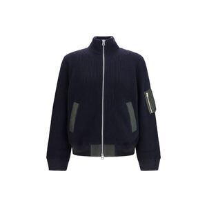 Sacai Blue Wool Oves Aries Men's Sweatshirt